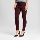 Women's Jeans High Rise Skinny - Mossimo Burgundy
