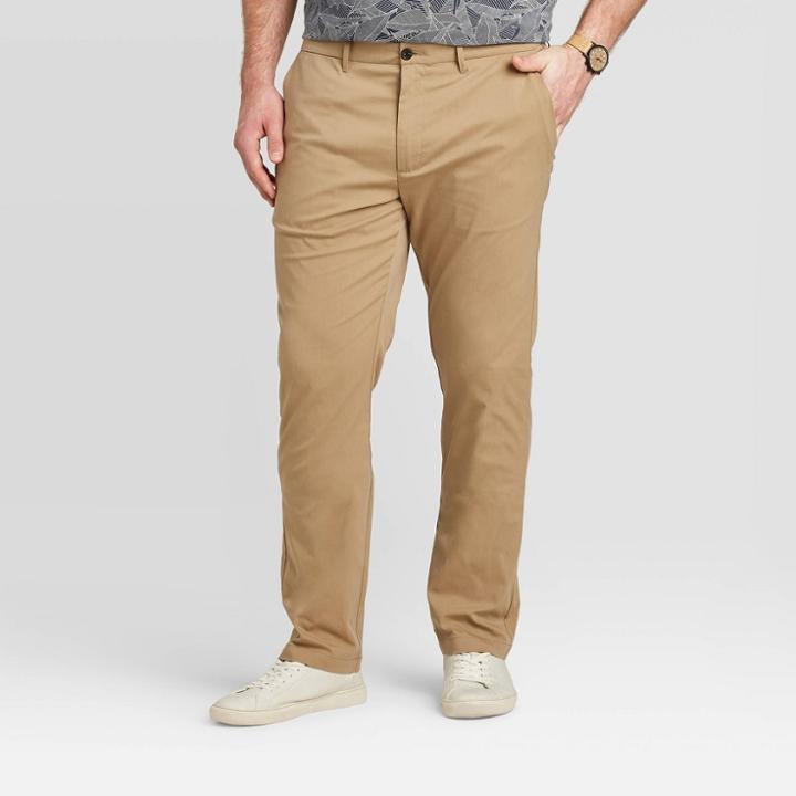 Men's Tall Slim Chino Pants - Goodfellow & Co Beige