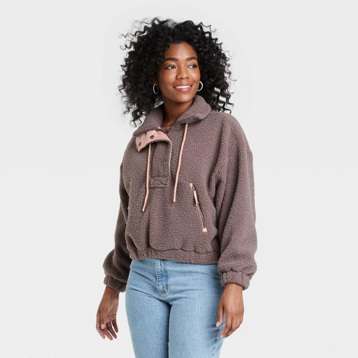 Women's Sherpa Sweatshirt - Universal Thread Gray