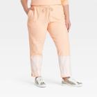 Women's Tie-dye Jogger Pants - Universal Thread Orange/white