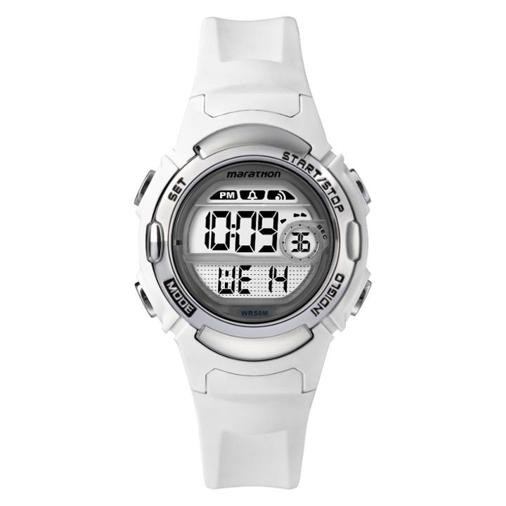 Women's Timex Marathon Digital Watch - White Tw5m15100tg