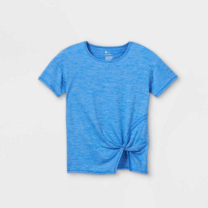All In Motion Girls' Short Sleeve Split Hem Studio T-shirt - All In