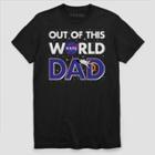 Men's Nasa Dad's World Short Sleeve T-shirt - Black - Black