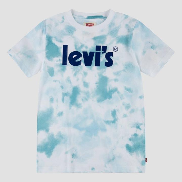 Levi's Boys' Tie-dye Logo Short Sleeve T-shirt - Blue