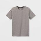 Boys' Short Sleeve T-shirt - All In Motion Heathered Black
