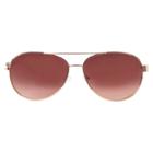 Icon Women's Aviator Sunglasses- Rose Gold, Gold/pink