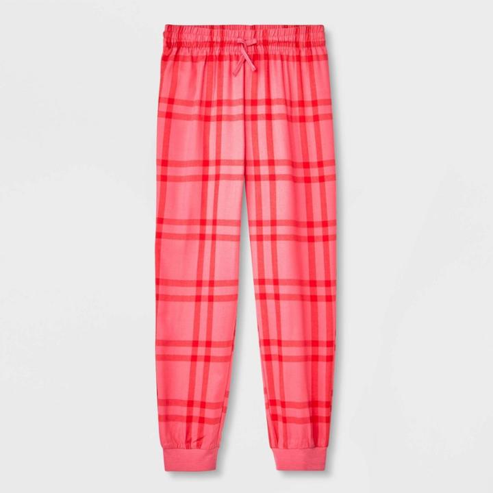 Girls' Plaid Pajama Pants - Cat & Jack Pink