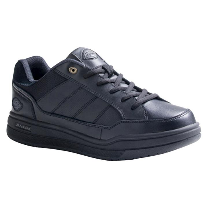 Men's Dickies Athletic Skate Genuine Leather Sneakers - Black