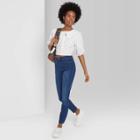 Women's High-rise Skinny Jeans - Wild Fable Dark Wash 4 Short, Women's, Blue