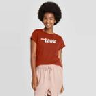 Women's Short Sleeve T-shirt - Universal Thread Dark Brown