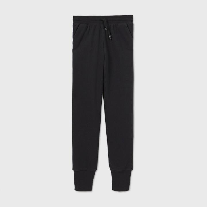 Girls' Fleece Jogger Pants - All In Motion Black