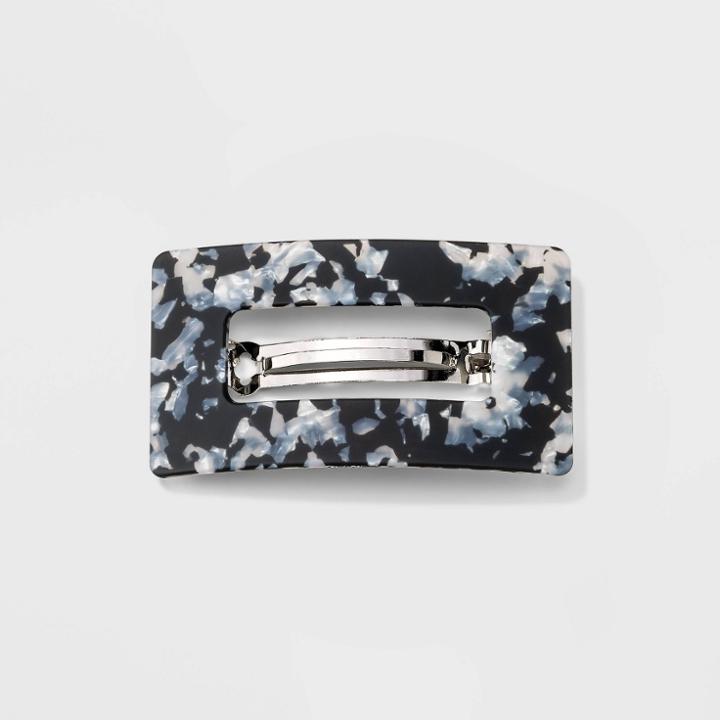 Square Hair Barrette - Universal Thread Black