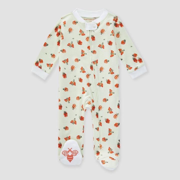 Burt's Bees Baby Girls' Little Lady Sleep & Play - White Newborn