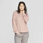 Women's Perfectly Cozy Lounge Sweatshirt - Stars Above Mauve (pink)
