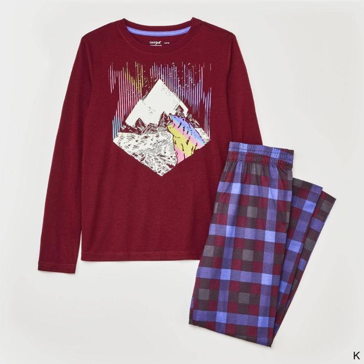 Boys' 2pc Long Sleeve Pajama Set - Cat & Jack