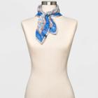 Women's Floral Print Bandana - Universal Thread Cream/blue