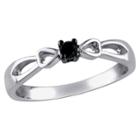 Target 1/10 Ct. T.w. Black Diamond Ring In Sterling Silver