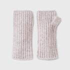 Women's Knit Fingerless Mittens - Universal Thread Gray