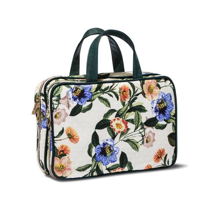 Sonia Kashuk Large Weekender Bag Botanical Floral White