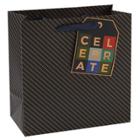 Spritz Celebrate Stripe Cub Gift Bag Black -