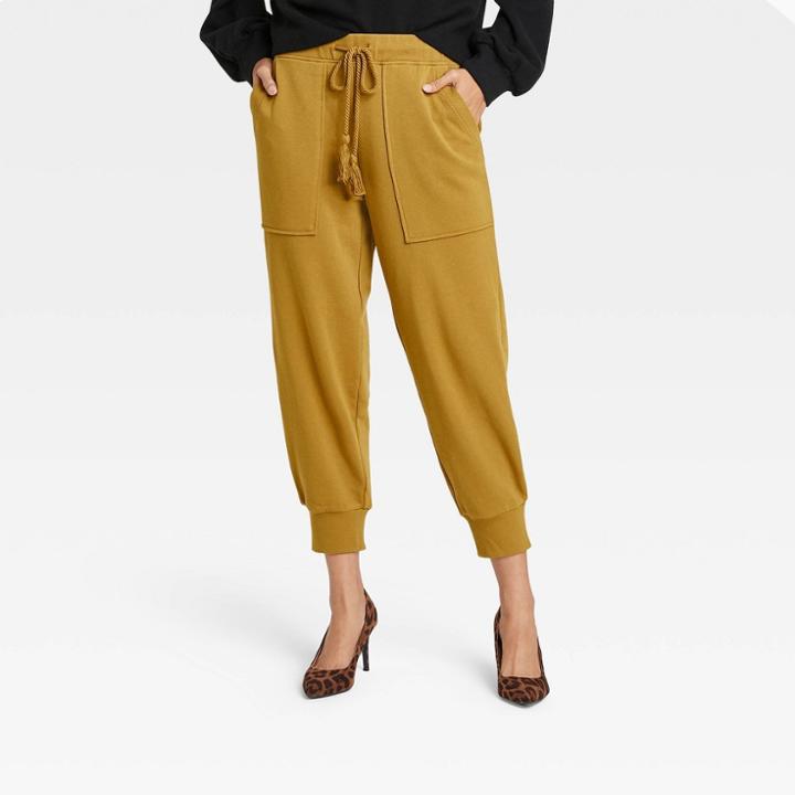 Women's High-rise Cargo Sweatpants - Who What Wear Brown