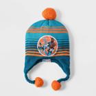 Kids' Space Jam Striped Beanie, Blue/orange/blue