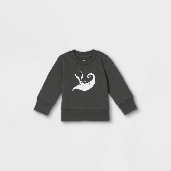 Baby Disney Nightmare Before Christmas Family Holiday Graphic Sweatshirt - Black Newborn
