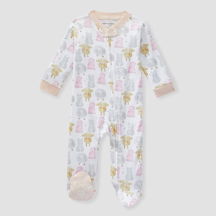 Burt's Bees Baby Girls' Barnyard Pals Sleep N' Play - Light Pink