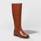 Women's Analise Faux Leather Riding Boots - A New Day Cognac 7.5, Women's, Red