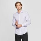 Men's Striped Standard Fit Long Sleeve Button-down Shirt - Goodfellow & Co Restful Plum