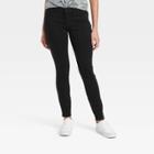 Women's Mid-rise Curvy Fit Skinny Jeans - Universal Thread Black