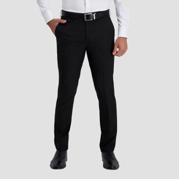 Haggar H26 Men's Premium Stretch Slim Fit Dress Pants - Black