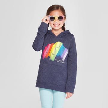 Girls' Dream Cloud Fleece Hoodie - Cat & Jack Navy