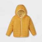 Toddler Long Sleeve Puffer Jacket - Cat & Jack Yellow