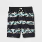 Boys' Palm Print Swim Trunks - Cat & Jack Gray