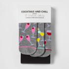 Ev Holiday Women's Socks And Leggings Set Cocktails And Chill - Gray