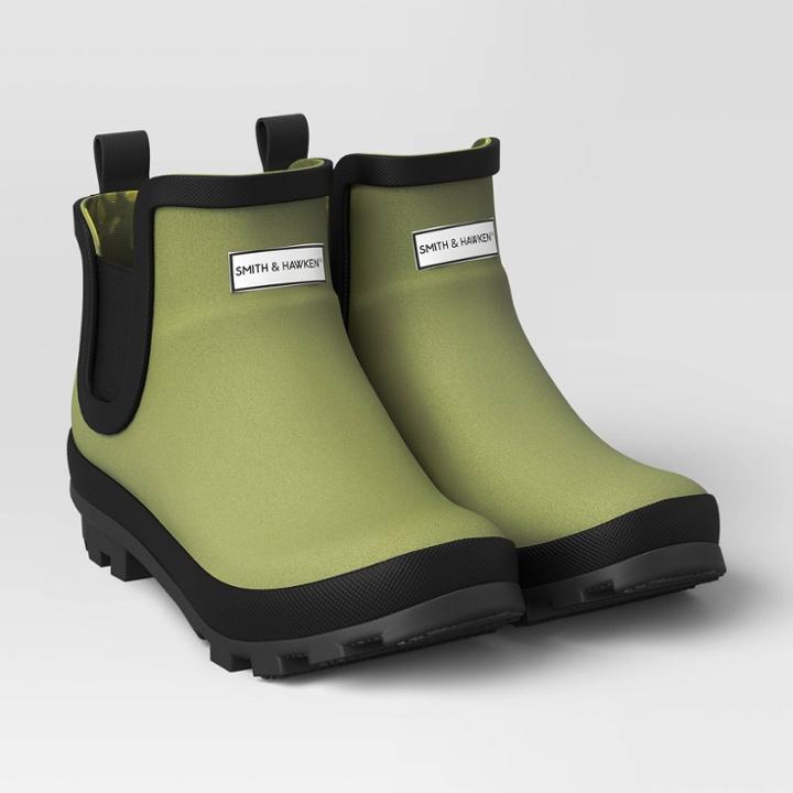 Smith & Hawken Short Rain Boots - Size 7 - Green -