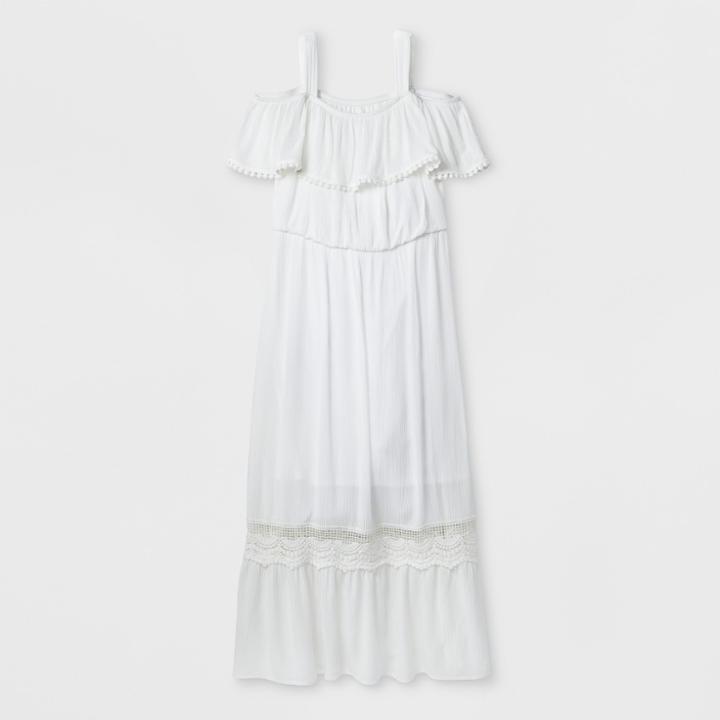 Girls' Maxi Dress - Art Class White