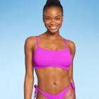 Juniors' Textured Bralette Bikini Top - Xhilaration Lilac Purple D/dd Cup