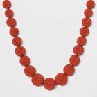 Seedbead Ball Necklace - A New Day Orange/gold
