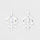 Sugarfix By Baublebar Floral Drop Earrings - White, Girl's