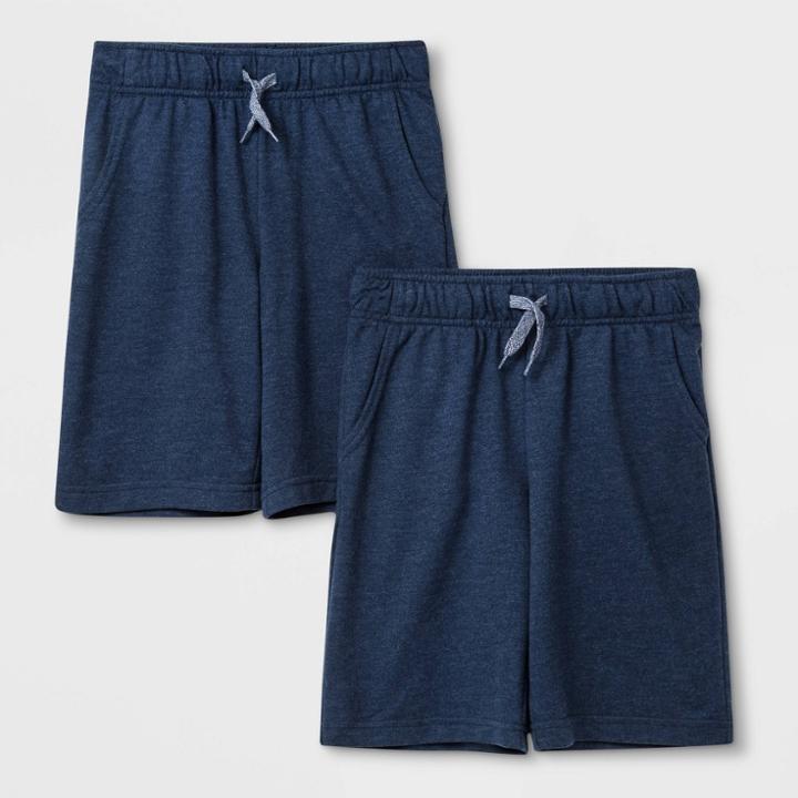 Boys' Pull-on Knit Shorts - Cat & Jack Navy/navy Xs, Boy's, Blue