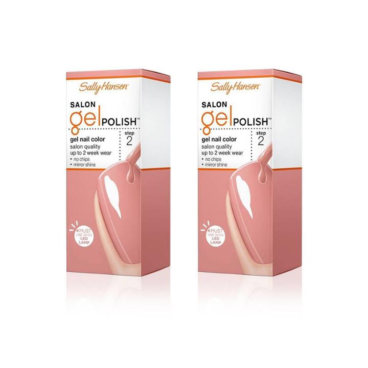 Sally Hansen Salon Gel Polish Nail Color Duo Pack - Pink Pong