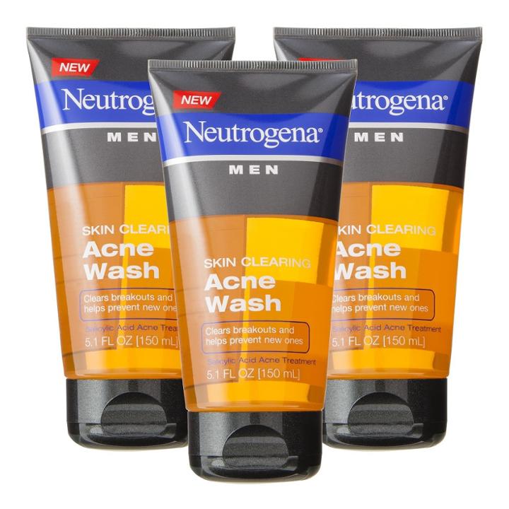 Johnson & Johnson Neutrogena Men Skin Clearing Acne Wash