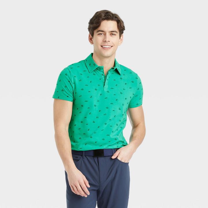 Men's Supima Cotton Printed Polo Shirt - All In Motion Dark