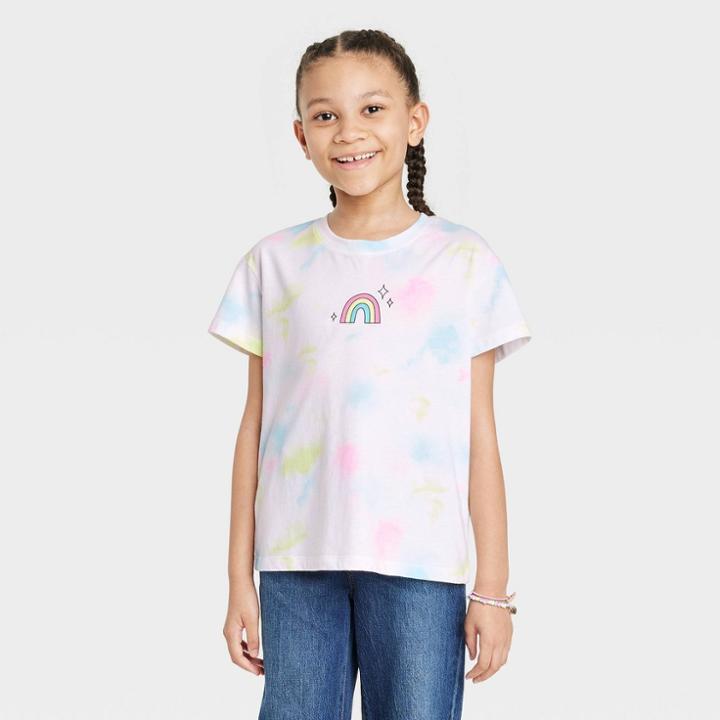 Girls' Tie-dye Short Sleeve T-shirt - Cat & Jack Xs,