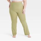 Women's Brushed Sculpt Ultra High-rise Flare Leggings - All In Motion Olive Green