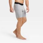Men's 6 Fitted Shorts - All In Motion Light Gray S, Men's,