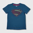 Warner Bros. Toddler Boys' Superman Short Sleeve Graphic T-shirt - Blue