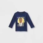 Black History Month Infant Malcolm X Long Sleeve Graphic T-shirt - Blue